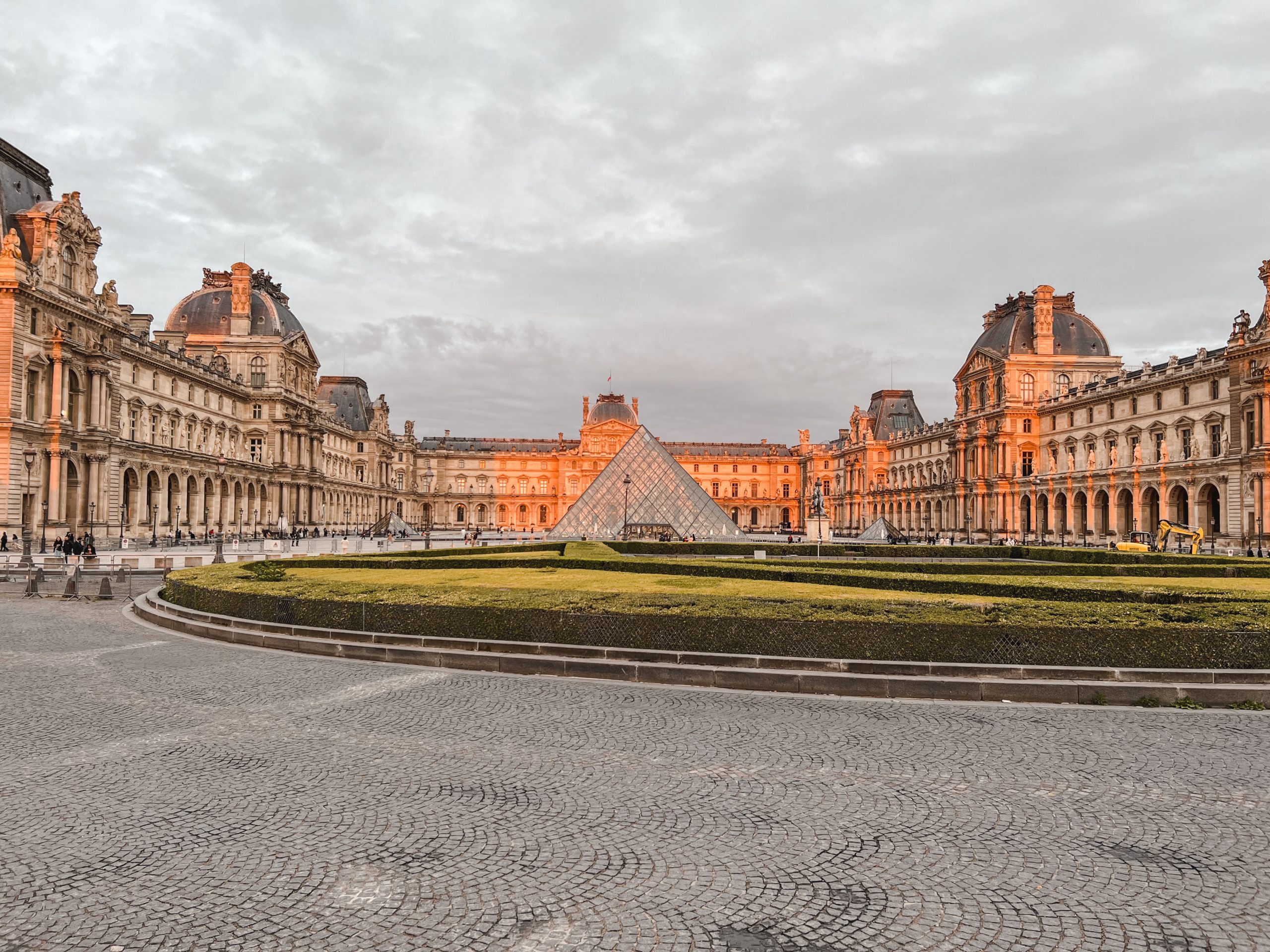 The Louvre at sunset